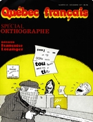 Cover of Spécial orthographe, Number 28, December 1977, pp. 2-62, Québec français