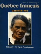 Cover of Number 36, December 1979, pp. 4-74, Québec français