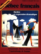Cover of Théâtre et expression dramatique, Number 44, December 1981, pp. 3-87, Québec français