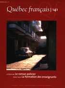 Cover of Le roman policier, Number 141, Spring 2006, pp. 1-119, Québec français