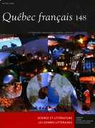 Cover of Science et littérature, Number 148, Winter 2008, pp. 1-112, Québec français