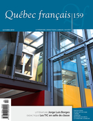 Cover of Jorge Luis Borges, Number 159, Fall 2010, pp. 1-111, Québec français