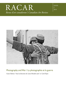 Cover of Photography and War, Volume 39, Number 2, 2014, pp. 1-127, RACAR : Revue d'art canadienne / Canadian Art Review