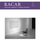 Cover of Volume 40, Number 1, 2015, pp. 1-110, RACAR : Revue d'art canadienne / Canadian Art Review