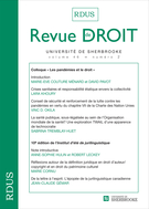 Cover of Volume 46, Number 2, 2016, pp. 251-450, Revue de droit de l'Université de Sherbrooke
