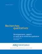 Cover of Développements, apports et outils de la recherche qualitative, Volume 30, Number 2, 2011, pp. 1-202, Recherches qualitatives