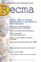 Cover of ESS : de l’approche entrepreneuriale à une perspective institutionnaliste, Number 325, July 2012, pp. 4-124, Revue internationale de l'économie sociale