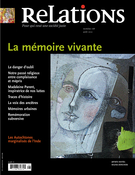 Cover of La mémoire vivante, Number 758, July–August 2012, pp. 3-42, Relations