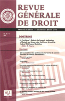 Cover of Volume 32, Number 1, 2002, pp. V-192, Revue générale de droit