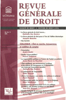 Cover of Volume 36, Number 4, 2006, pp. 511-890, Revue générale de droit