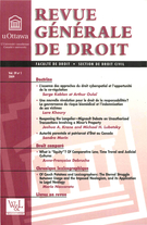 Cover of Volume 39, Number 1, 2009, pp. 5-277, Revue générale de droit