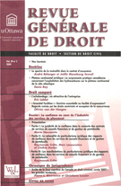 Cover of Volume 39, Number 2, 2009, pp. 295-726, Revue générale de droit