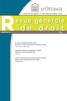 Cover for issue 'Volume 54, Number 2, 2024' of the journal 'Revue générale de droit'