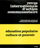 Cover of Éducation populaire, culture et pouvoir, Number 2 (42), Fall 1979, pp. 3-199, International Review of Community Development / Revue internationale d’action communautaire