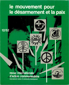 Cover of Le mouvement pour le désarmement et la paix, Number 12 (52), Fall 1984, pp. 3-218, International Review of Community Development / Revue internationale d’action communautaire