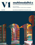Cover for issue 'Volume Variation(s) 1 : Variations en médiations culturelle, littéraire et pédagogique' of the journal 'Multimodalité(s)'