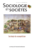 Cover of Sociologie du cosmopolitisme, Volume 44, Number 1, Spring 2012, pp. 5-309, Sociologie et sociétés