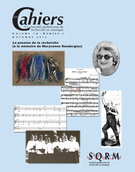 Cover of La passion de la recherche (à la mémoire de Maryvonne Kendergian), Volume 14, Number 2, Fall 2013, pp. 7-112, Les Cahiers de la Société québécoise de recherche en musique