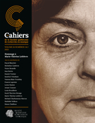 Cover for issue 'Hommage à Marie-Thérèse Lefebvre' of the journal 'Les Cahiers de la Société québécoise de recherche en musique'