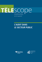 Cover of L'audit dans le secteur public, Volume 18, Number 3, Fall 2012, pp. III-188, Télescope