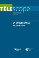 Cover of La gouvernance multiniveau, Volume 19, Number 1, Winter 2013, pp. III-221, Télescope
