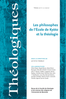 Cover of Les philosophes de l’École de Kyōto et la théologie, Volume 20, Number 1-2, 2012, pp. 5-529, Théologiques