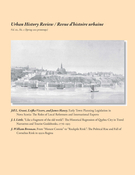 Cover of Volume 40, Number 2, Spring 2012, pp. 3-55, Urban History Review / Revue d'histoire urbaine