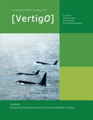 Cover of Perspectives océaniques pour les études animales critiques, Volume 23, Number 3, December 2023, VertigO