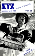 Cover of Auteurs de <em>NYX</em>, Number 19, Fall–August 1989, pp. 3-95, XYZ. La revue de la nouvelle