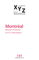 Cover of Montréal, Number 141, Spring 2020, pp. 5-99, XYZ. La revue de la nouvelle