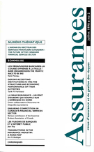 Couverture de L’AVENIR DU SECTEUR DES SERVICES FINANCIERS CANADIEN, Volume 66, numéro 2, 1998, p. 187-348, Assurances