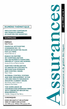 Couverture de IMPLICATIONS COMPTABLES DES PRODUITS DÉRIVÉS, Volume 67, numéro 1, 1999, p. 1-152, Assurances