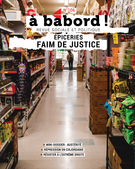 Couverture du numéro 'Épiceries : faim de justice' de la revue 'À bâbord !'