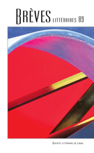 Couverture de Cuisine, Numéro 89, 2014, p. 7-105, Brèves littéraires