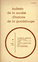 Couverture de Numéro 37, 3e trimestre 1978, p. 3-63, Bulletin de la Société d'Histoire de la Guadeloupe