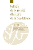 Couverture de Numéro 138-139, mai–août–septembre–décembre 2004, p. 3-174, Bulletin de la Société d'Histoire de la Guadeloupe