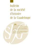 Couverture de Numéro 178, septembre–décembre 2017, p. 1-121, Bulletin de la Société d'Histoire de la Guadeloupe
