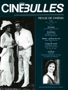 Couverture de Volume 7, numéro 1, août–octobre 1987, p. 2-49, Ciné-Bulles