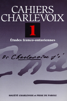 Couverture de Volume 1, 1995, p. 5-409, Cahiers Charlevoix