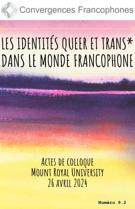 Couverture du numéro 'Les identités queer et trans* dans le monde francophone' de la revue 'Convergences francophones'