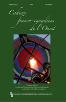 Couverture de La minorité francophone dans sa communauté : recherche et retombées pratiques, Volume 27, numéro 1, 2015, p. 1-176, Cahiers franco-canadiens de l'Ouest