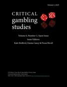 Couverture du numéro 'Volume 6, numéro 1, 2025' de la revue 'Critical Gambling Studies'