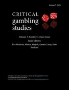 Couverture du numéro 'Volume 7, numéro 1, 2026' de la revue 'Critical Gambling Studies'