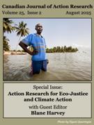Couverture du numéro 'Action Research for Eco-Justice and Climate Action (Part 1)' de la revue 'The Canadian Journal of Action Research'