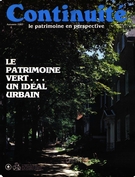 Couverture de Le patrimoine vert, Numéro 21, automne 1983, p. 4-50, Continuité