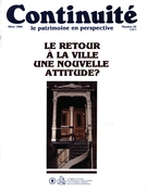 Couverture de Le retour à la ville, Numéro 22, hiver 1984, p. 4-50, Continuité
