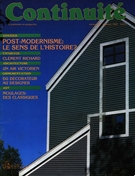 Couverture de Post-modernisme, Numéro 29, automne 1985, p. 4-54, Continuité