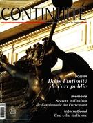 Couverture de Dans l’intimité de l’art public, Numéro 82, automne 1999, p. 3-66, Continuité