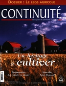 Couverture de Un patrimoine en friche, Numéro 109, été 2006, p. 3-66, Continuité
