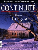 Couverture de Du style, Numéro 119, hiver 2008–2009, p. 5-58, Continuité